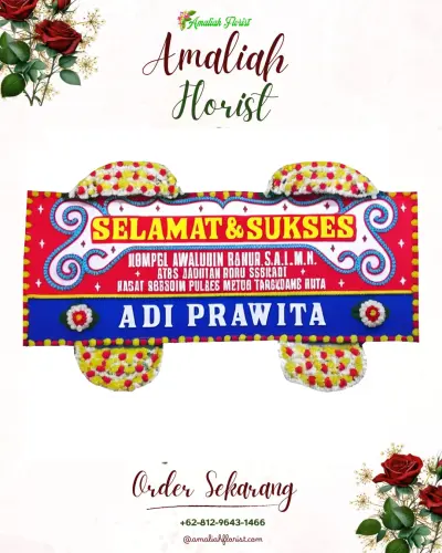 Karangan Bunga Ucapan Selamat di Lateri